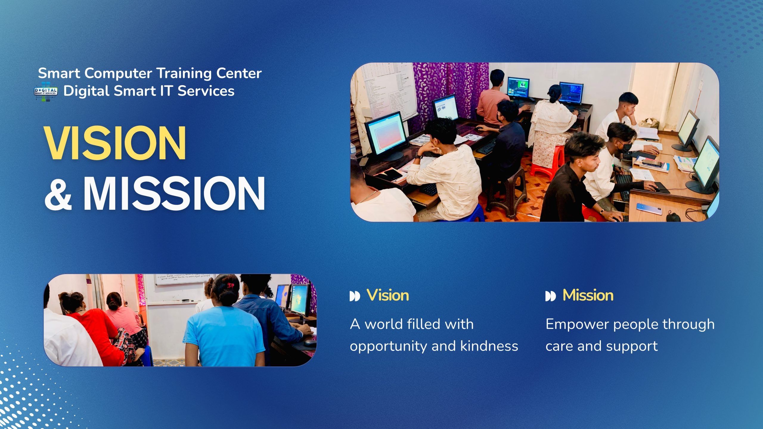 blue and yellow modern together, we make the world better presentation (2)