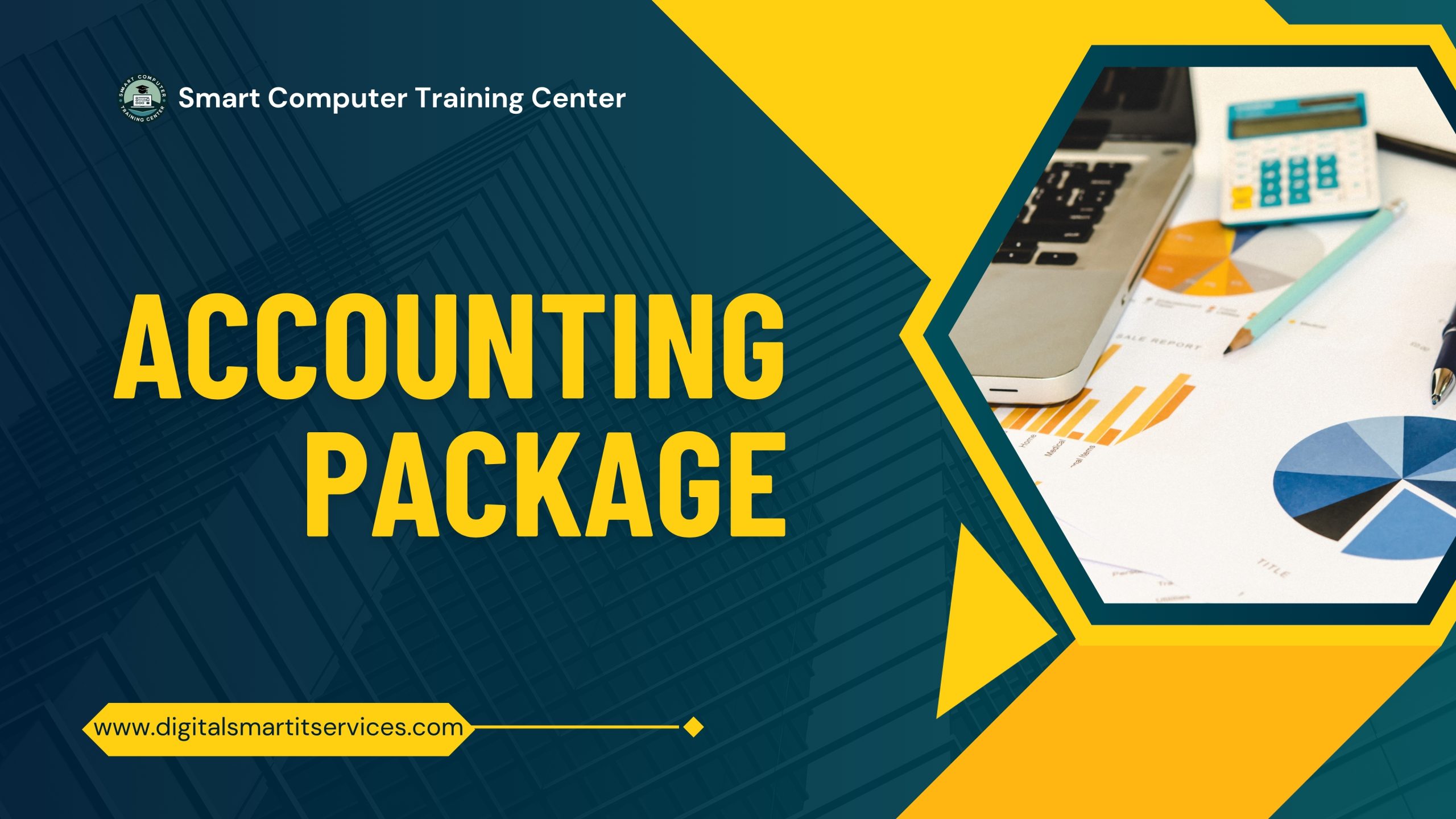 blue and yellow modern business accounting presentation