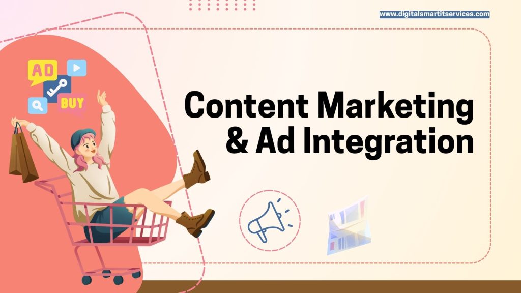 peach pink and white playful content marketing advertising presentation